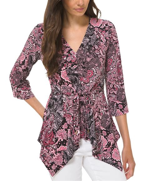 michael kors paisley top|Michael Kors Paisley Womens Tops .